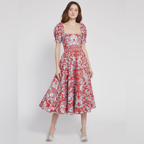 Alice + Olivia Dresses & Skirts - NWT Alice+Olivia Fredia Puff Sleeve Midi Dress 0